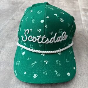 Classic Sportswear Green Cactus Scottsdale Strapback Hat Rope Braid Trucker Hat